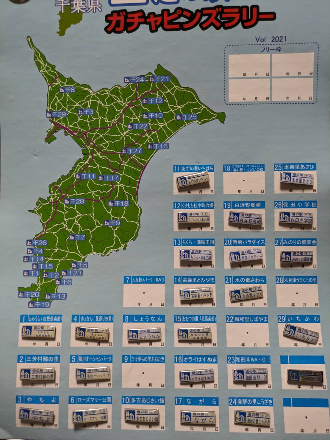 千葉県道の駅ガチャピンズラリーの22番風和里しばやまにはなかった